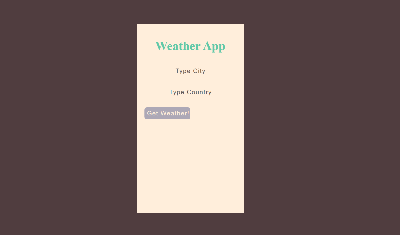 WeatherApp